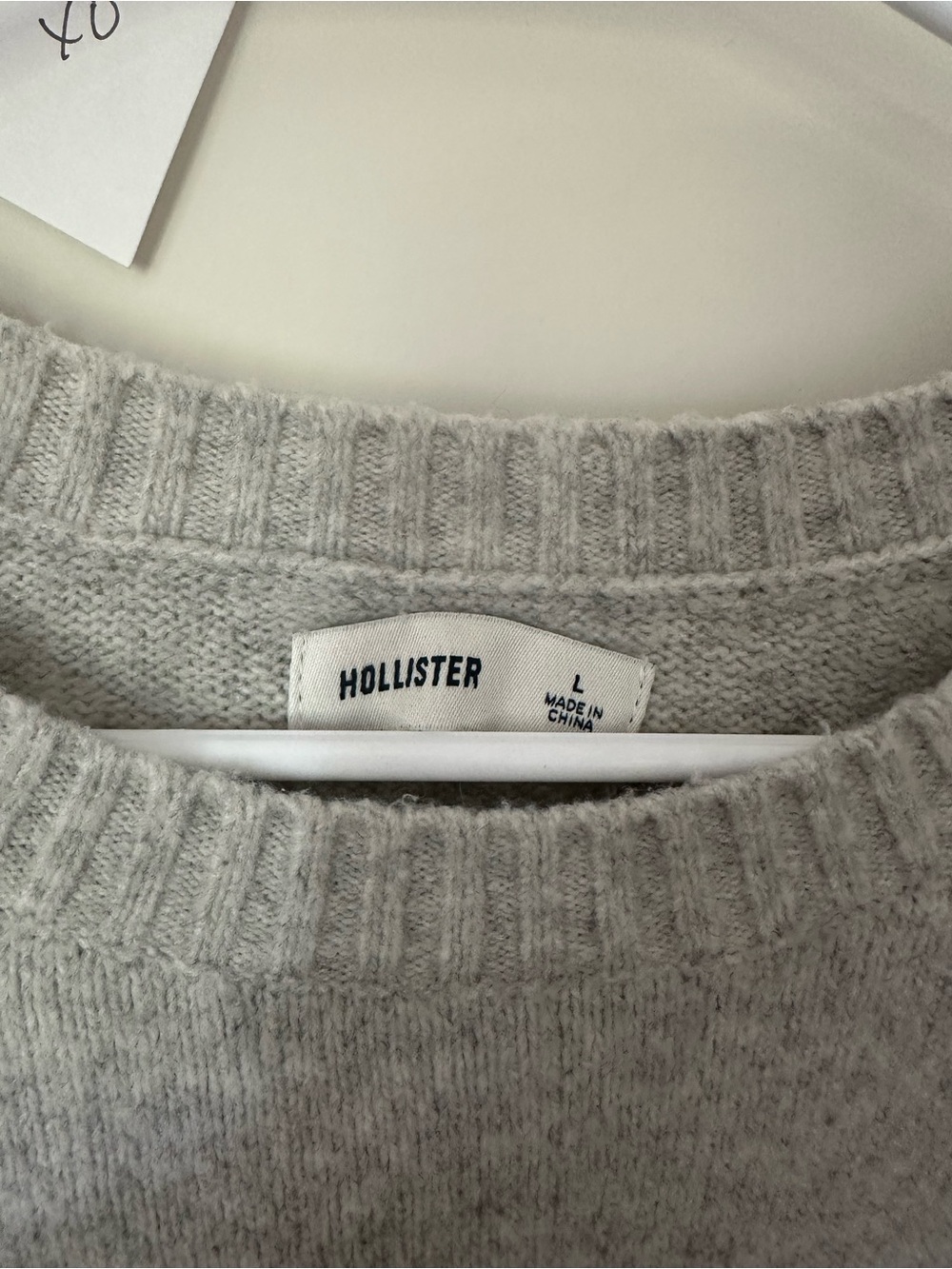 Hollister Cozy Grey Sweater with Pug Motif - Picture 2 of 3